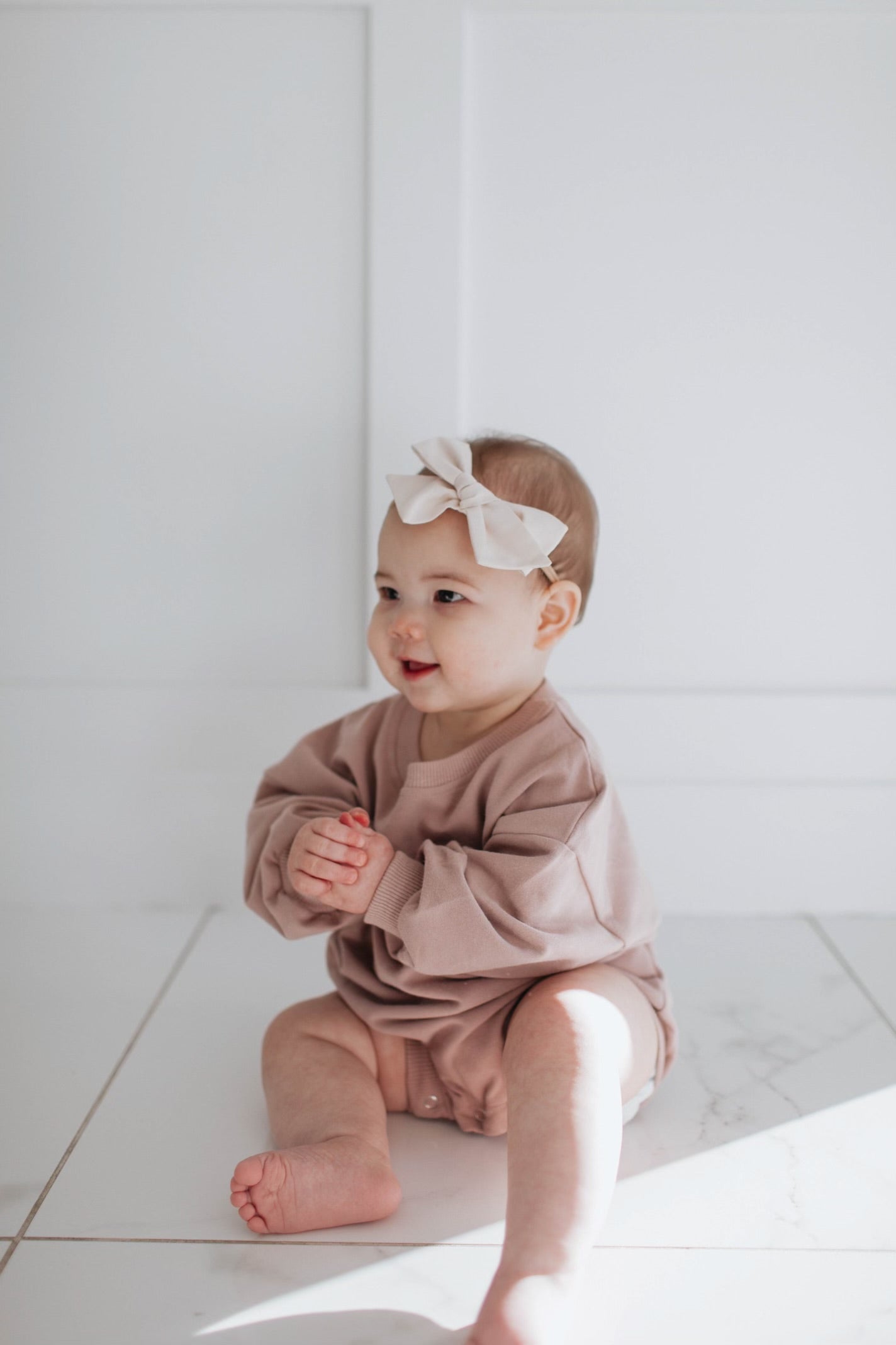 Taupe Bubble Romper