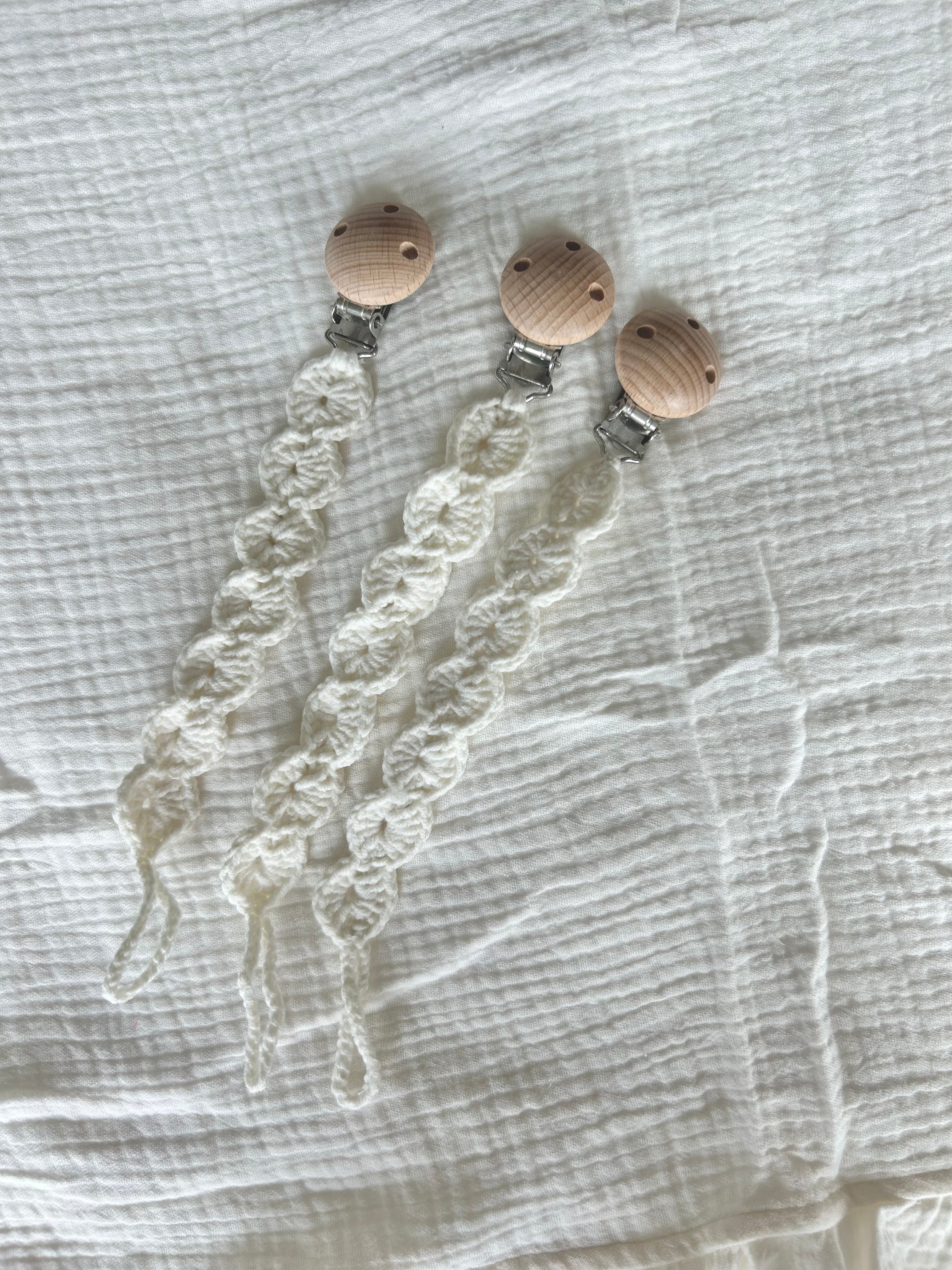 Macrame Pacifier Clips