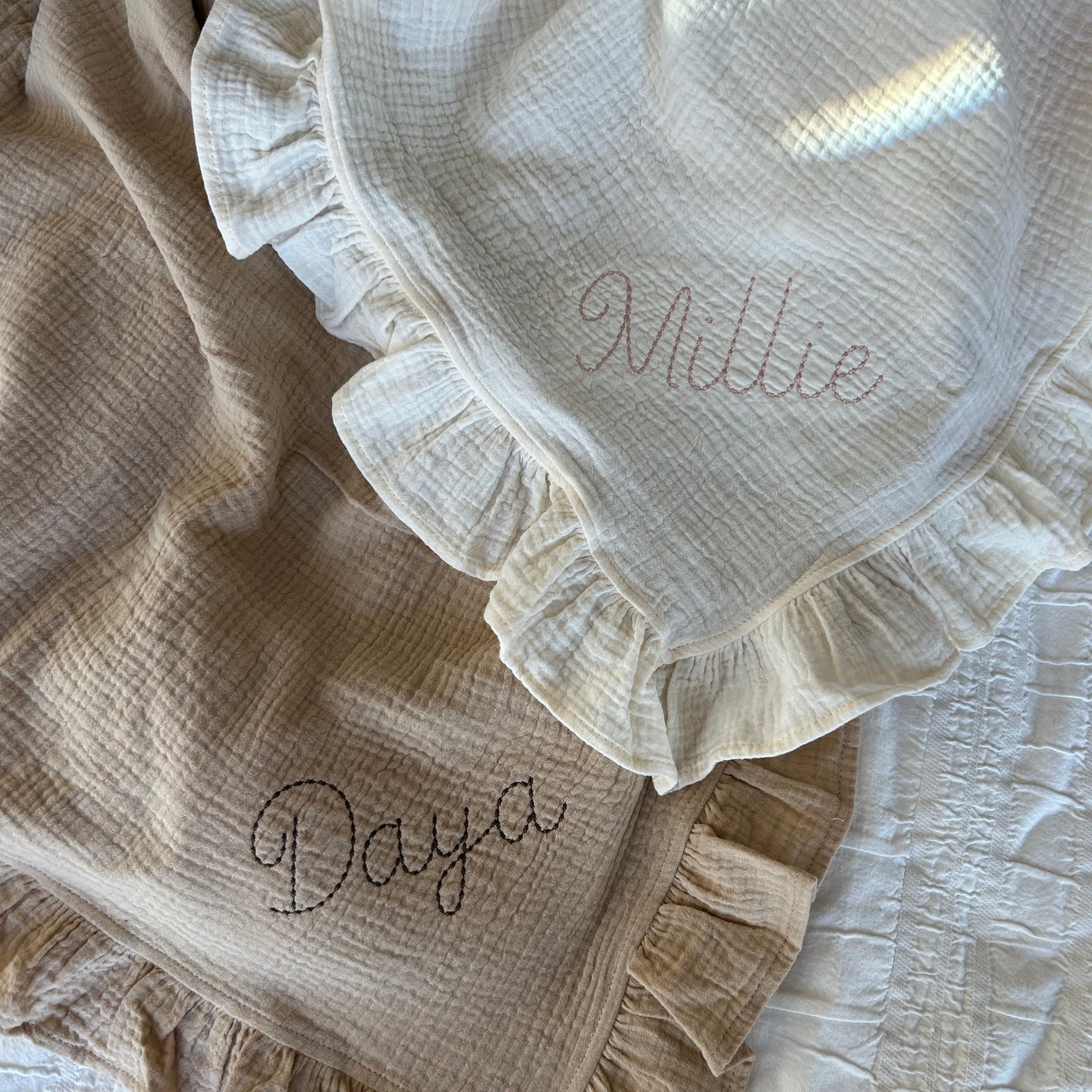 Embroidered Swaddle Blanket