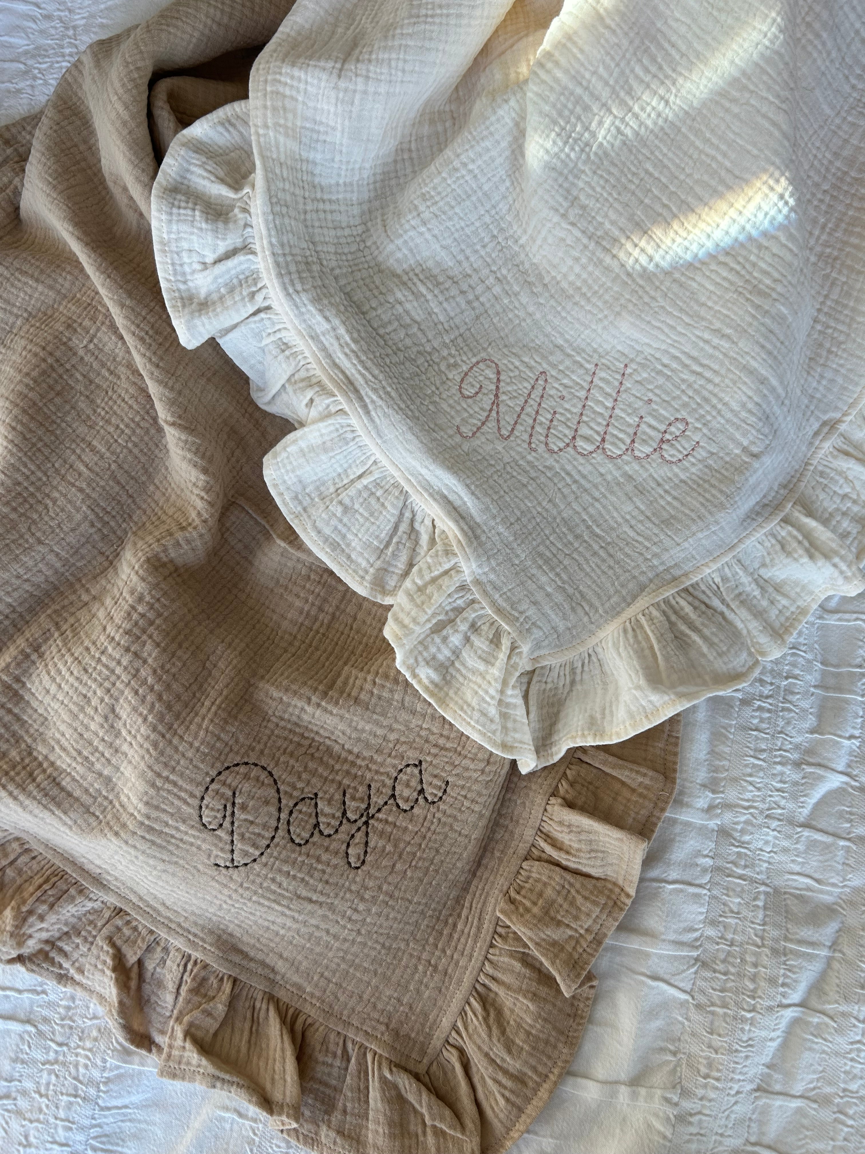 Embroidered Swaddle Blanket