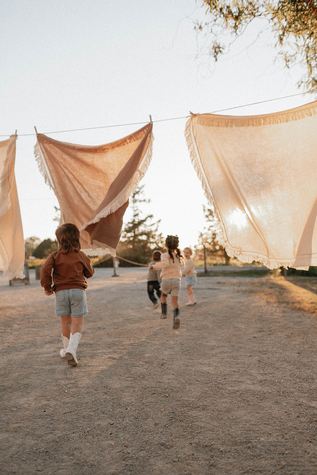 Fringe Embroidered Blankets