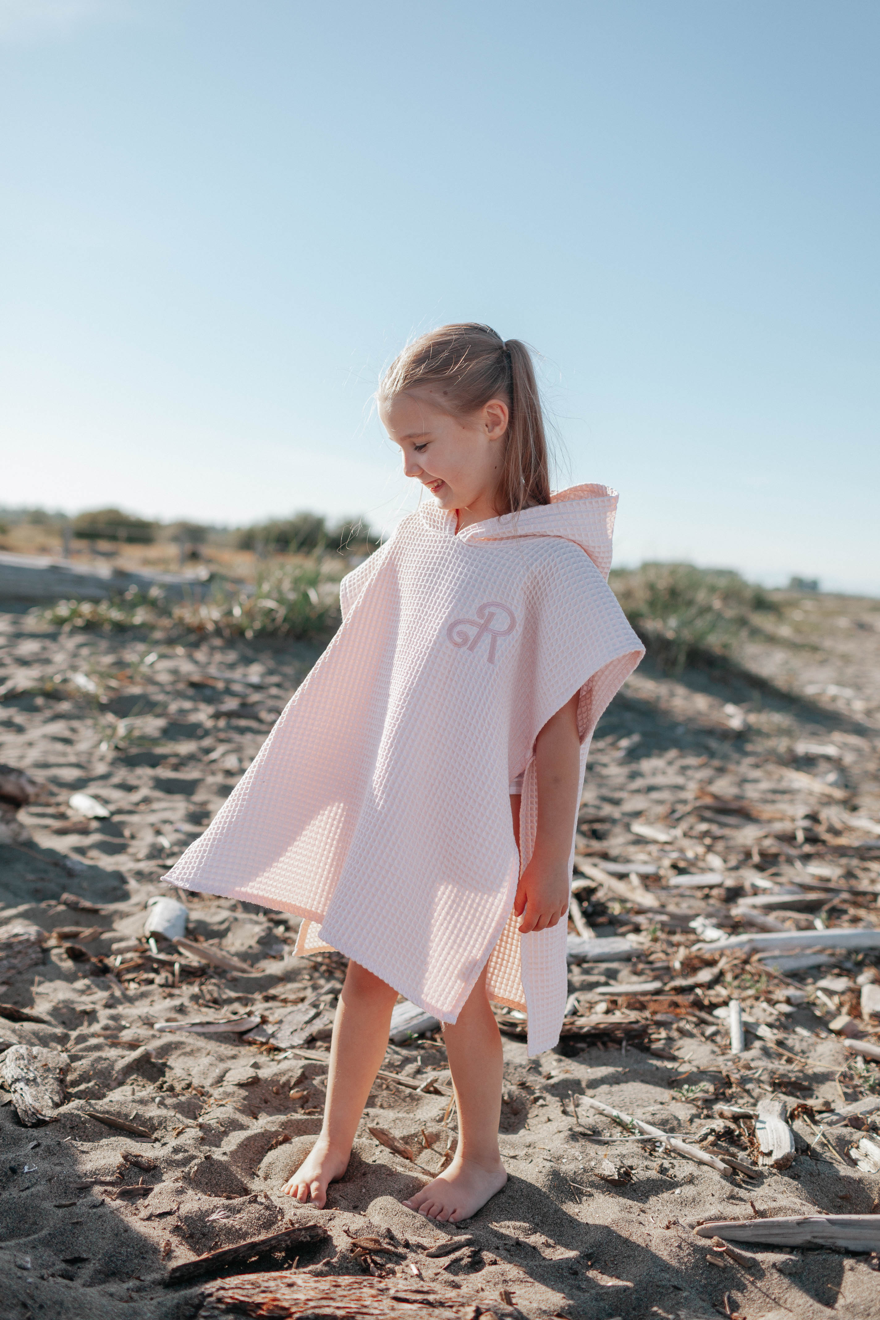 Pearly Pink Poncho Towel