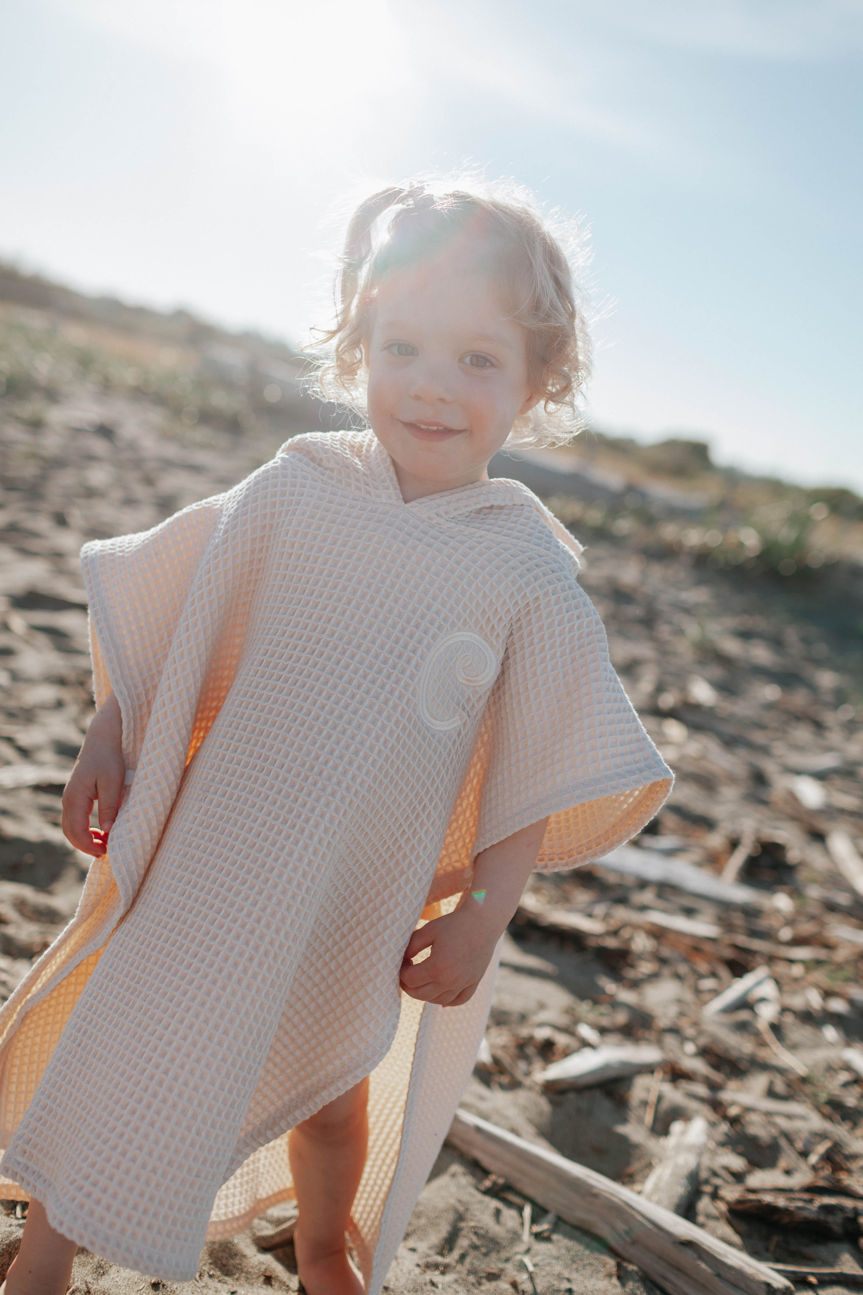 Coconut Cream Poncho Towel