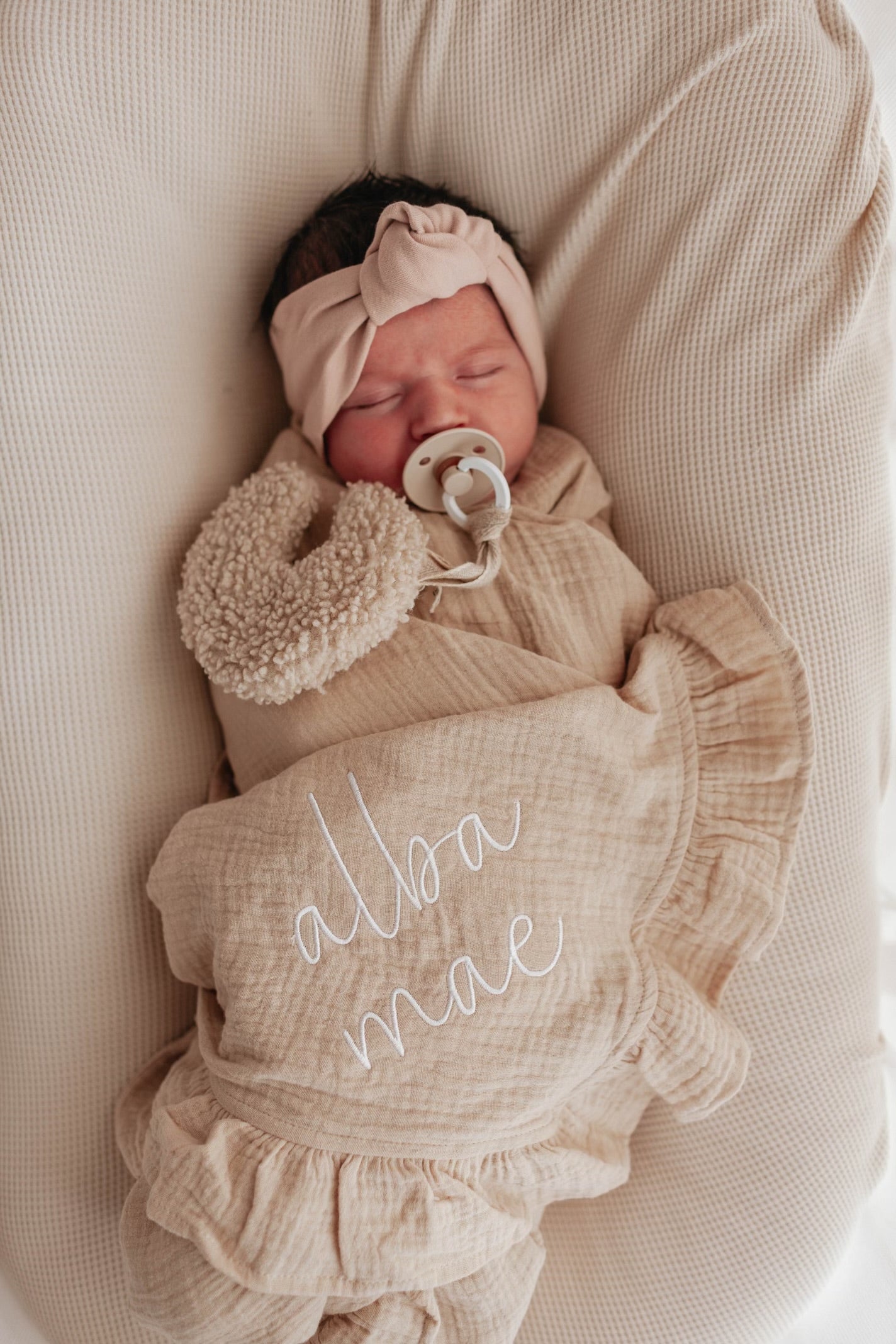 Embroidered Swaddle Blanket