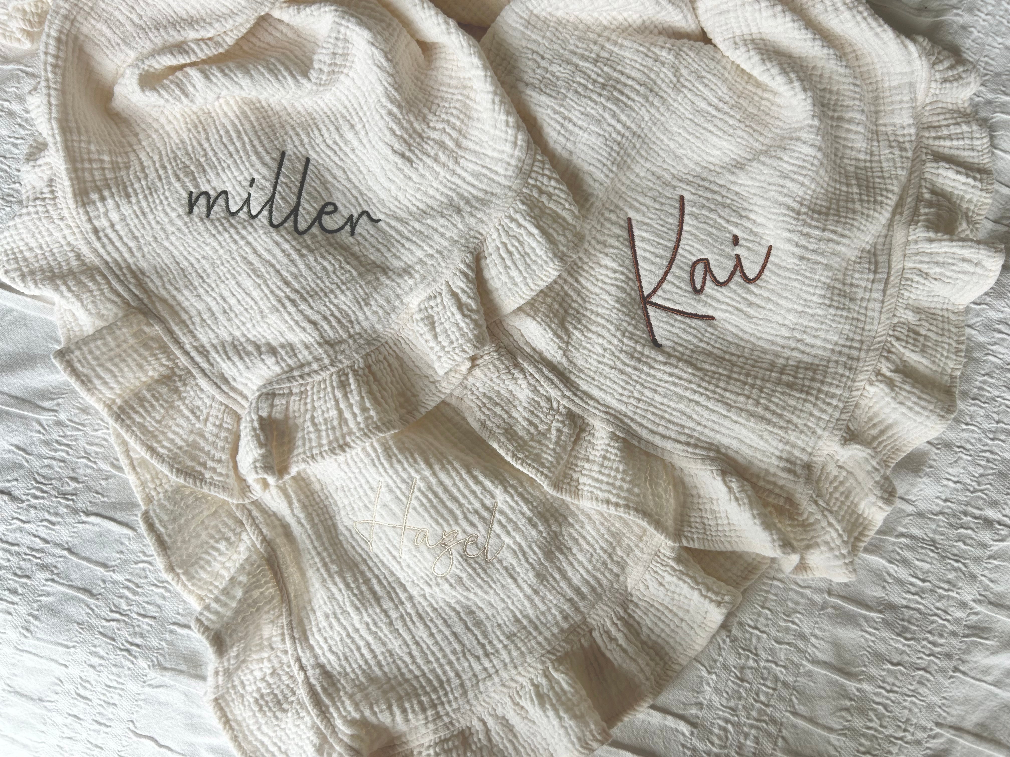 Embroidered Swaddle Blanket